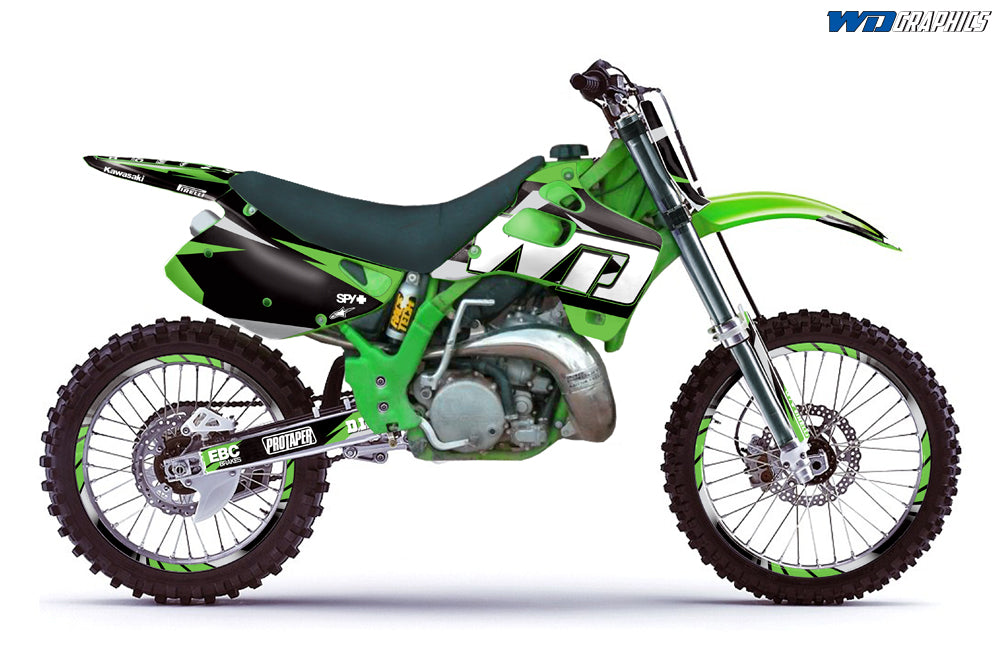 Kawasaki KX 125/250 1992-1993 Motocross Graphic Kit WD Race