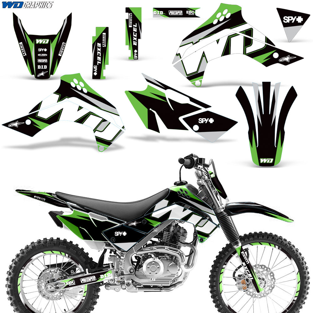 Kawasaki KLX 140 140L 2008-2020 Motocross Graphic Kit WD Race – Wholesale  Decals