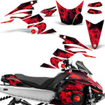 Yamaha FX Nytro 2008-2014 Sled Snowmobile Wrap Graphic Kit - Flames