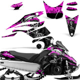 Yamaha FX Nytro 2008-2014 Sled Snowmobile Wrap Graphic Kit - Reaper V2
