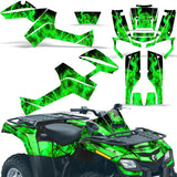 Can-Am Outlander EFI 500/650 2012-2015 ATV Graphic Kit - Flames