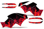 Yamaha Grizzly 700/550 2007-2014 Quad Graphic Kit - Flames