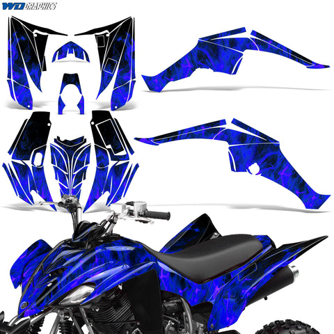 Yamaha Raptor 350 2004-2014 ATV Graphic Kit - Flames