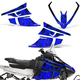 Arctic Cat F Z1 Series Sled Snowmobile Wrap Graphic Kit - Flames