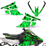 Arctic Cat F Z1 Series Sled Snowmobile Wrap Graphic Kit - Flames