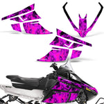 Arctic Cat F Z1 Series Sled Snowmobile Wrap Graphic Kit - Flames