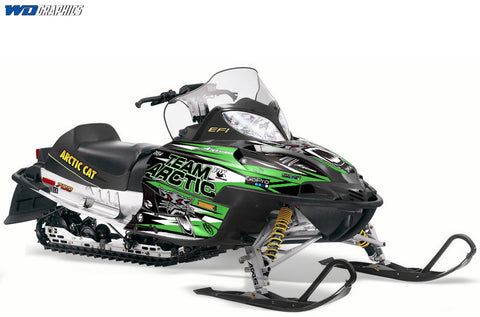 Arctic Cat Firecat Sled Snowmobile Wrap Graphic Kit - Team Arctic