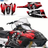 Arctic Cat Firecat Sled Snowmobile Wrap Graphic Kit - Reaper V2