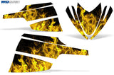 Arctic Cat M Series Crossfire Snowmobile Wrap Graphic Kit - Flames