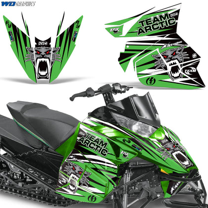 Arctic Cat Pro Cross / Pro Climb 2012-2013 Sled Snowmobile Wrap Graphic Kit - Team Arctic