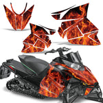 Arctic Cat Pro Cross / Pro Climb 2012-2013 Sled Snowmobile Wrap Graphic Kit - Flames