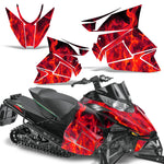 Arctic Cat Pro Cross / Pro Climb 2012-2013 Sled Snowmobile Wrap Graphic Kit - Flames