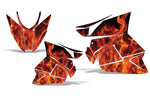 Arctic Cat Pro Cross / Pro Climb 2012-2013 Sled Snowmobile Wrap Graphic Kit - Flames