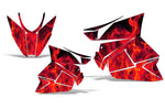 Arctic Cat Pro Cross / Pro Climb 2012-2013 Sled Snowmobile Wrap Graphic Kit - Flames