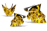 Arctic Cat Pro Cross / Pro Climb 2012-2013 Sled Snowmobile Wrap Graphic Kit - Flames