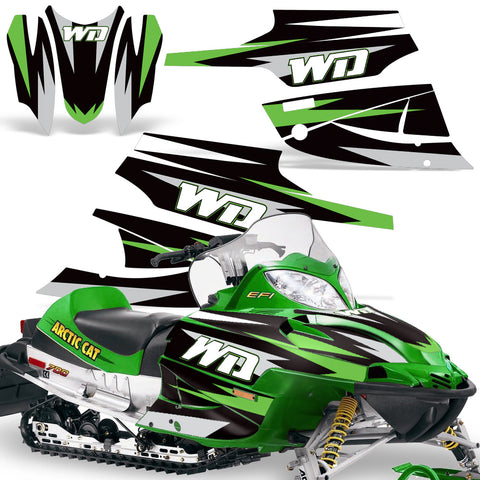 Arctic Cat Firecat Sled Snowmobile Wrap Graphic Kit - WD