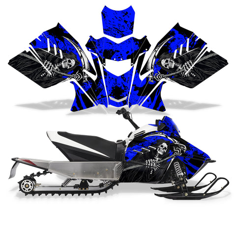 Arctic Cat ZR 200 2018-2020 Sled Snowmobile Wrap Graphic Kit - Reaper V2