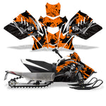 Arctic Cat ZR 200 2018-2020 Sled Snowmobile Wrap Graphic Kit - Reaper V2
