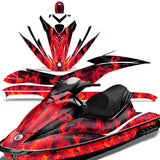 Sea-Doo GTI 2006-2010 Sitdown Jet Ski Graphic Wrap Kit - Flames