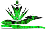 Sea-Doo GTI 2006-2010 Sitdown Jet Ski Graphic Wrap Kit - Flames