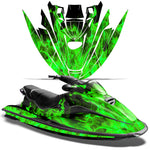 Sea-Doo GTI Bombardier GTX Siege Avant 1996-1999 Sitdown Jet Ski Graphic Wrap Kit - Flames