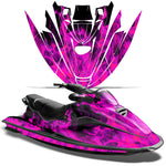 Sea-Doo GTI Bombardier GTX Siege Avant 1996-1999 Sitdown Jet Ski Graphic Wrap Kit - Flames