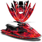 Sea-Doo GTI Bombardier GTX Siege Avant 1996-1999 Sitdown Jet Ski Graphic Wrap Kit - Flames