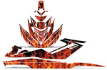 Sea-Doo RXT 2005-2009 Sitdown Jet Ski Graphic Wrap Kit - Flames