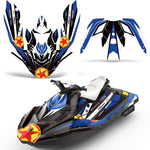 Sea-Doo Bombardier Spark (2 UP) 2014-2016 Jet Ski Graphic Wrap Kit - Red Star