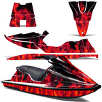 Sea-Doo XP Bombardier Spark 1993-1996 Jet Ski Graphic Wrap Kit - Flames