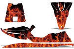 Sea-Doo XP Bombardier Spark 1993-1996 Jet Ski Graphic Wrap Kit - Flames