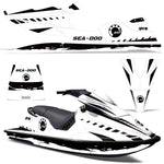Sea-Doo XP Bombardier Spark 1993-1996 Jet Ski Graphic Wrap Kit - Wrecked
