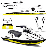 Sea-Doo XP Bombardier Spark 1993-1996 Jet Ski Graphic Wrap Kit - Wrecked