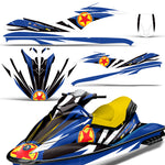 Sea-Doo GTI 2006-2010 Sitdown Jet Ski Graphic Wrap Kit - Red Stars