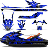 Sea-Doo GTI/GTR/GTS HD 2011-2017 Sitdown Jet Ski Graphic Wrap Kit - Reaper V2