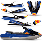 Sea-Doo Bombardier GTS 1992-1997 Sitdown Jet Ski Graphic Wrap Kit - Red Stars