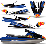 Sea-Doo Bombardier GTS 1992-1997 Sitdown Jet Ski Graphic Wrap Kit - Red Stars