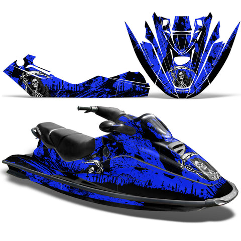 Sea-Doo GTI Bombardier GTX Siege Avant 1996-1999 Sitdown Jet Ski Graphic Wrap Kit - Reaper V2