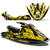 Sea-Doo GTI Bombardier GTX Siege Avant 1996-1999 Sitdown Jet Ski Graphic Wrap Kit - Reaper V2