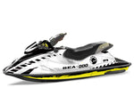 Sea-Doo Bombardier GSX 1996-1999 Jet Ski Graphic Wrap Kit - Wrecked