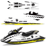 Sea-Doo Bombardier GSX 1996-1999 Jet Ski Graphic Wrap Kit - Wrecked