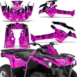 Can-Am Outlander-L 450 570 2014-2023 ATV Graphic Kit - Flames