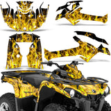 Can-Am Outlander-L 450 570 2014-2023 ATV Graphic Kit - Flames