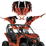 Can-Am BRP Maverick 1000 X rs 1000r 1000XDS Turbo 2013-2016 UTV Graphic Kit - Flames