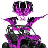 Can-Am BRP Maverick 1000 X rs 1000r 1000XDS Turbo 2013-2016 UTV Graphic Kit - Flames
