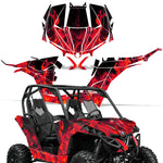 Can-Am BRP Maverick 1000 X rs 1000r 1000XDS Turbo 2013-2016 UTV Graphic Kit - Flames