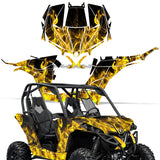 Can-Am BRP Maverick 1000 X rs 1000r 1000XDS Turbo 2013-2016 UTV Graphic Kit - Flames