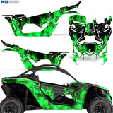 Can Am Maverick X3/X DS/ X RS 2016-2022 UTV Graphic Wrap FULL Kit - Flames