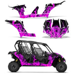 Can-Am BRP Maverick MAX 1000 R 4 Door 2017-2018 UTV Graphic Kit - Flames