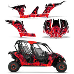 Can-Am BRP Maverick MAX 1000 R 4 Door 2017-2018 UTV Graphic Kit - Flames